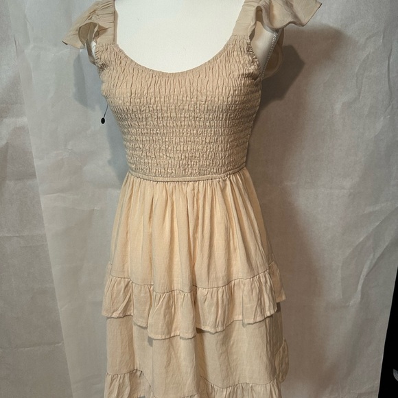 Vici Cream Tiered Mini Dress - Picture 4 of 8